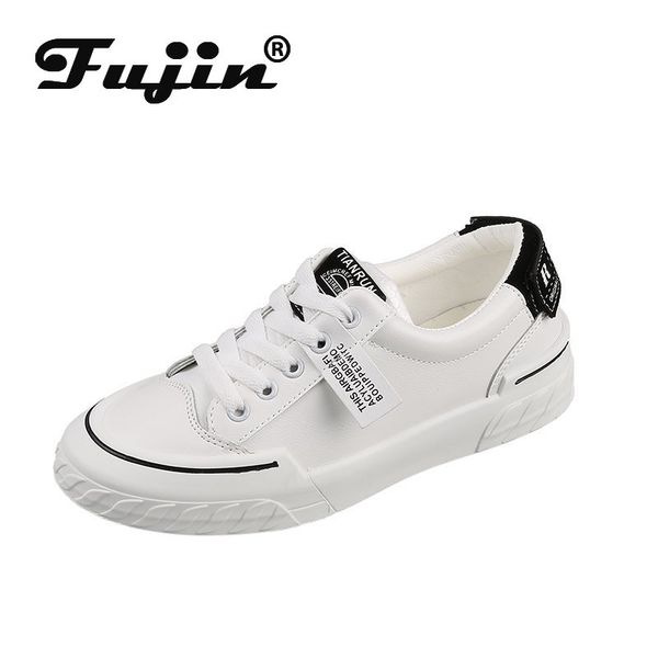 

fujin women's sneakers summer 2020 mesh flat shoes solid platform dropshipping cross thick bottom leisure tied fashion shoes, Black