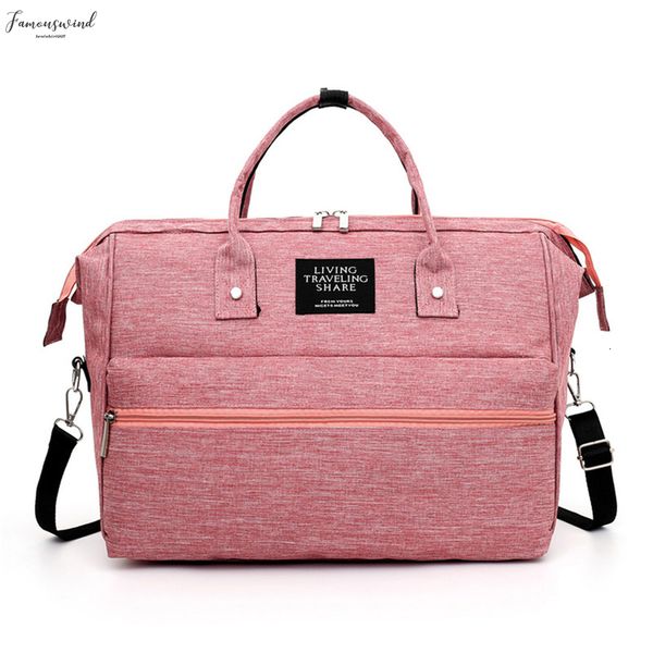 

mommy solid color travel shoulder crossbody handbag multi function women casual large capacity maternity nappy handle bags