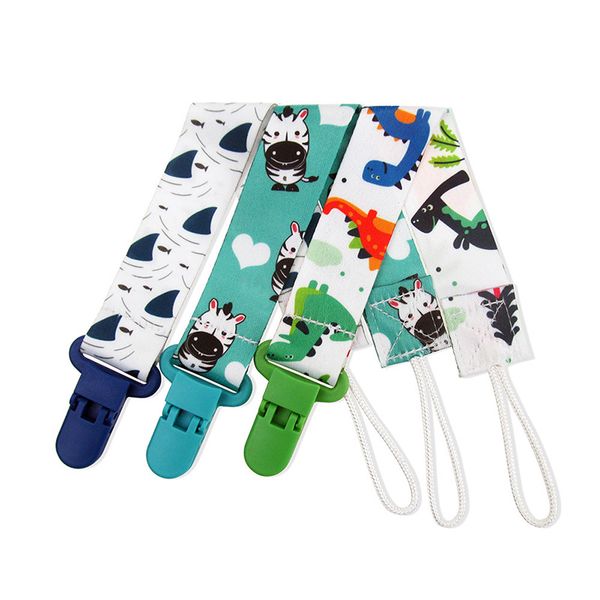 

fabric pacifier clips colorful baby pacifier chain newborn cartoon soother holder baby teether charm toys clips set of 3
