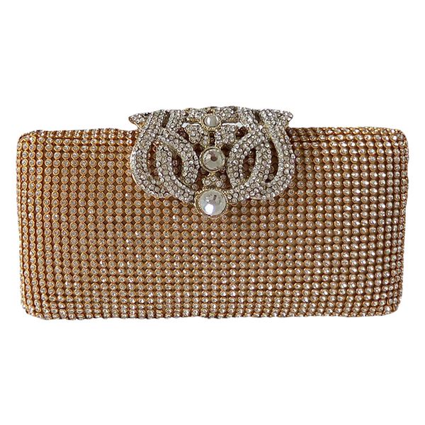 

dazzling rhinestone encrusted evening bag clutch purse party bridal prom
