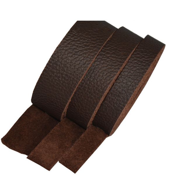 

34567810 mm widththe first layer of real cowhide rope crazy horse skin oil leather rope square 2mm thick leather strip, Black;white