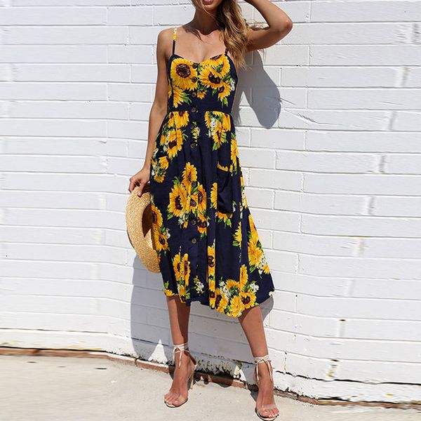 

women clothes plus size dresses summer 2019 dress women party dresses plus size flower female floral backless midi striped dress ladies, Black;gray
