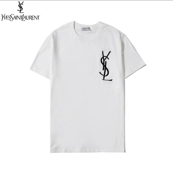 

new designers t shirts mens clothing brand tee shirt fashion summer tide braned letters printed luxury men shirt clothing--2, White