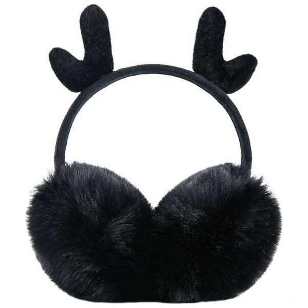 

женщины милые наушники зима теплее рождество каваи дамы девушки ветрозащитный рог регулируемые наушники, Blue;gray