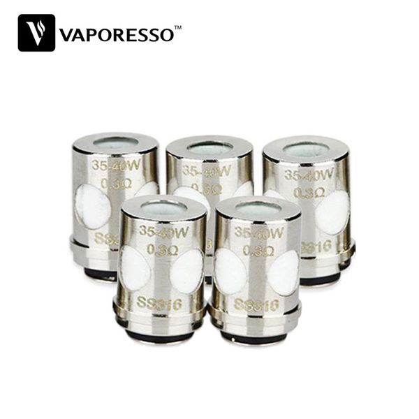 

5 шт./упак. Vaporesso керамические EUC SS316 0.3 ohm катушки для VECO один комплект VECO танк VECO плюс Atmotiers E-cigs vape оригинал