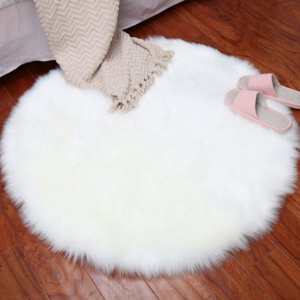 

soft artificial sheepskin rug chair cover artificial wool warm hairy carpet seat pad skin fur area rugs warm textile
