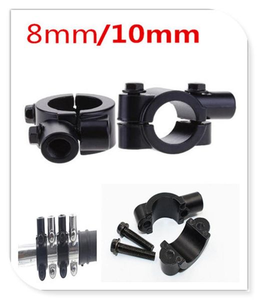 

2рс 8mm 10mm черный мотоцикл зеркало заднего вида держатель адаптер base stand