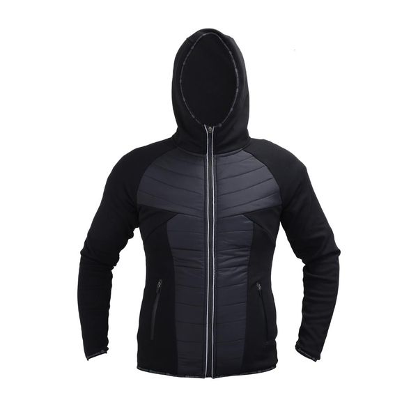 

new running jacket men's warm cotton-padded clothes light-weight sports cotton-padded jacket long sleeve yoga, Black;red