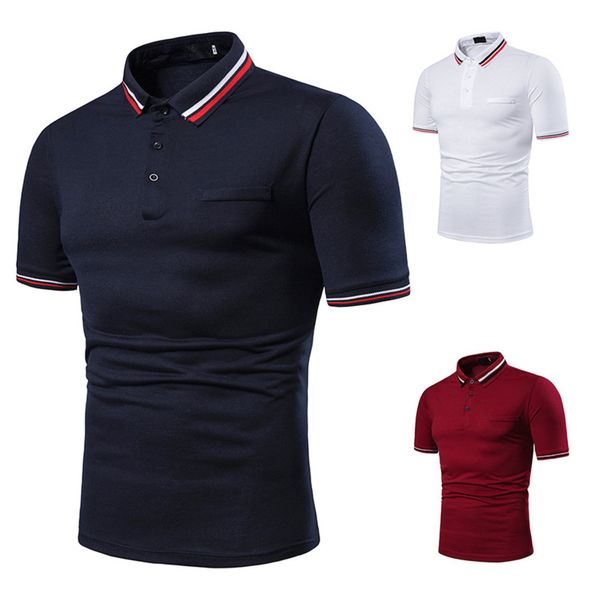 

19ss mens luxury designer shirts summer collar short sleeves cotton mens printed famous brand polo t-shirt, White;black
