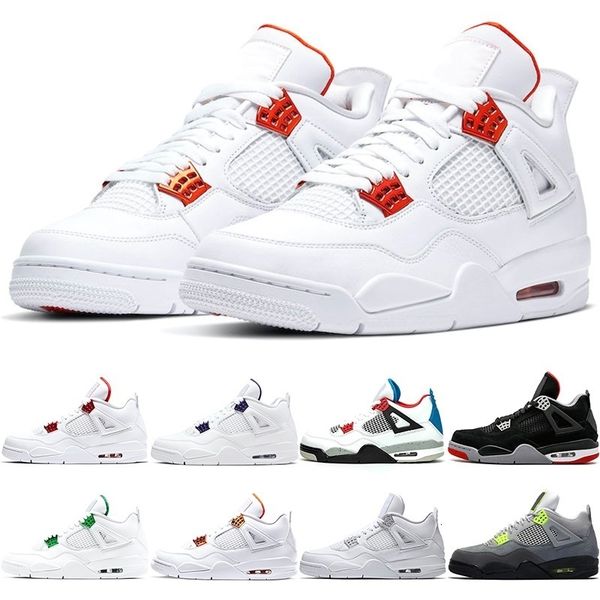 

jumpman 4 men basketball shoes 4s mens trainers high og rasta neon what the 4 red metallic mens sports shoes sneakers ing, Blue;gray