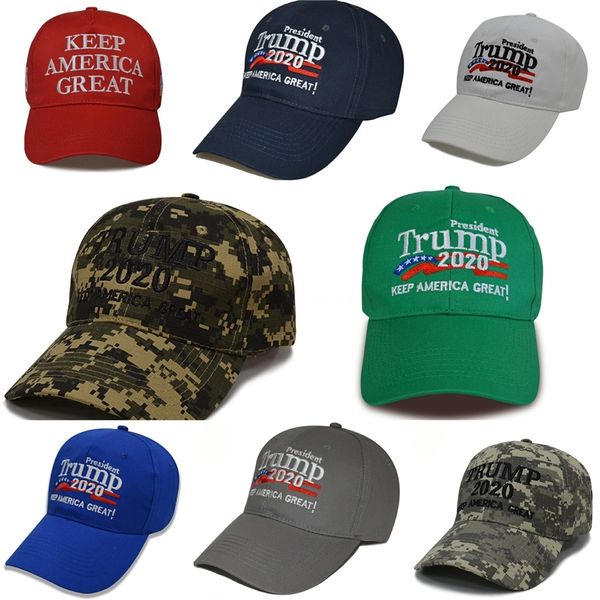 

donald trump camouflage hat keep america great 2020 ball cap embroidery letter american flag baseball cap sun cap #150, Blue;gray