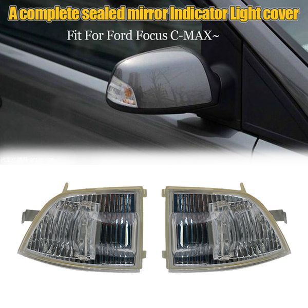 

car wing mirror cover turn light rearview mirror indicator lamp auto led signal lights covers case vehicle lamps repair 2 sides