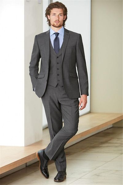 

custom made groom tuxedos grey two button groomsmen man suit/bridegroom/wedding/prom/dinner suits(jacket+pants+vest+tie, White;black