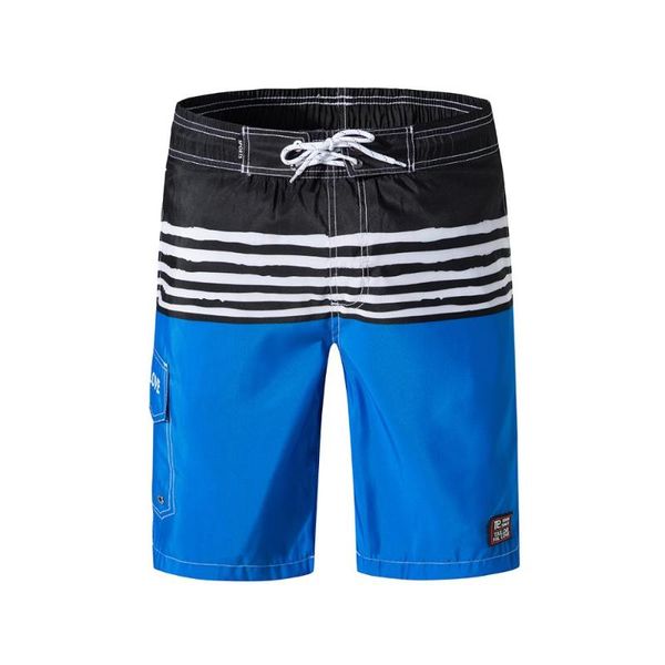 

men casual shorts summer striped beachwear bermuda shorts surfing swimming sports short pants knee length jogger board