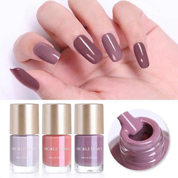 

nicole diary 9ml nail polish series varnish polish quick dry eco-friendly nail art varnish 6 colors