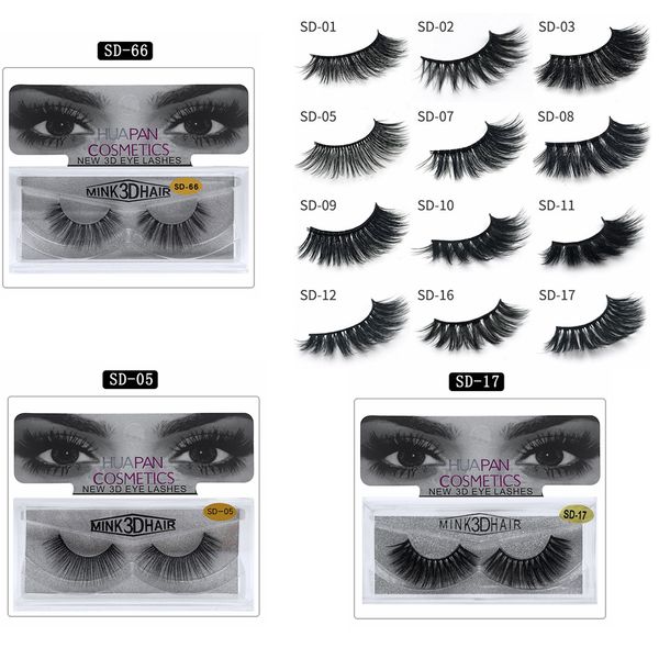 

3D норки накладные ресницы длинные толстые натуральные норки ресницы ручной работы накладные ресницы макияж глаз инструменты 17 стилей RRA1009