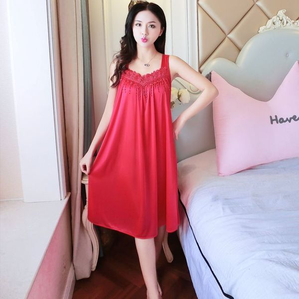 

oversize xxxxl mousse women sleep wear bathrobe lace wedding night gowns deep v see through young girl comfortable, Black;red