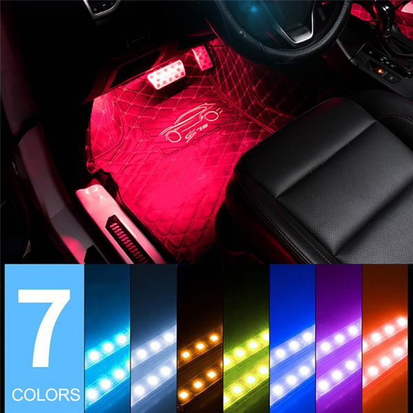 

car rgb led strip light voice-activated music rhythm atmosphere lamp car accessories interior auto decorative colors dropship