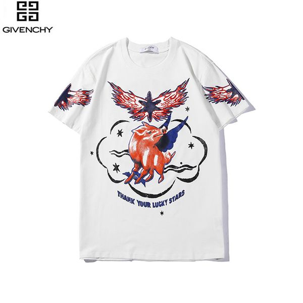 

men's and women's t-shirt short-sleeved summer short-sleeved t-shirt embroidery round neck casual shirt 18, White