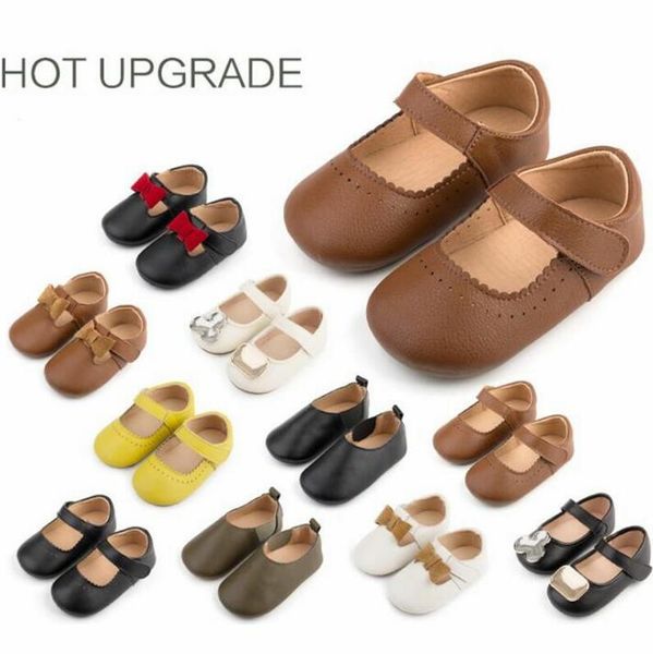 

baby leather shoes kids girls bow princess shoes soft soled breathable doug shoes children fashion flat shoe low help dance shoe byp671, Black;grey