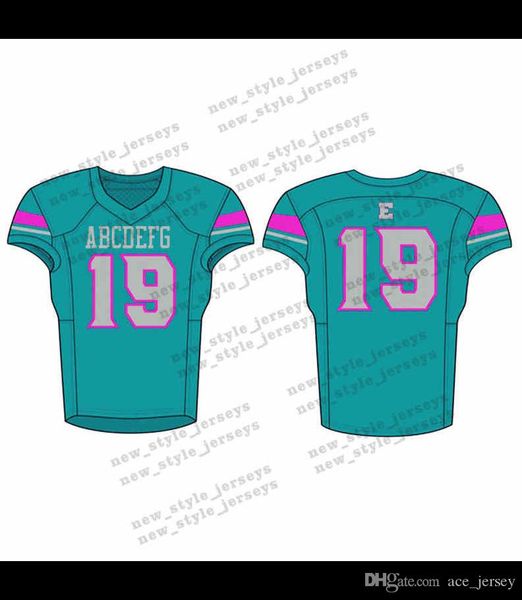 

6Men 2019 Youth Football Jerseys Army Green Wine Red Embroidery Logos Stitched Custom Any name Any number Jerseys