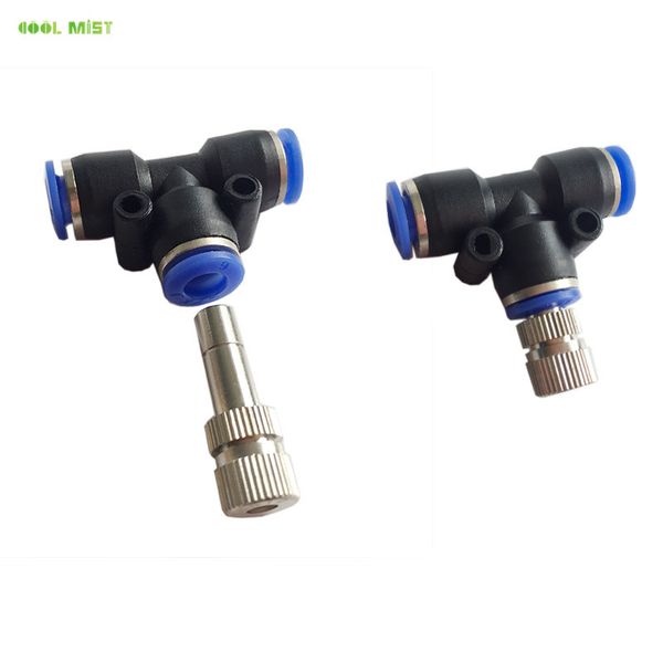 

s001 water mist cooling system 50m diy mist sprinkler atomizer nozzle outdoor garden patio plants animals cooling watering kit
