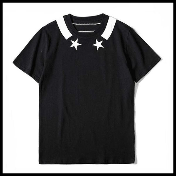 

casual t-shirt,printed tees t-shirt,luxury summer t-shirt double star tee casual letter print short sleeve black men designer t shirt tees, White;black