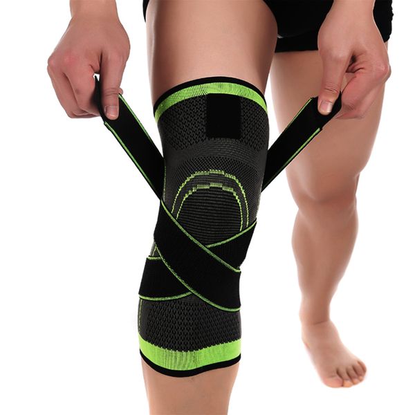 

2 pcs knee support sports kneepads breathable bandage braces basketball tennis volleyball elastic protector sleeve guard straps, Black;gray