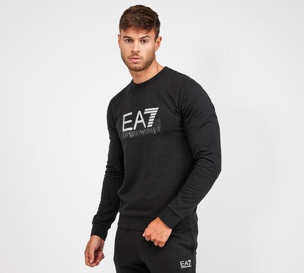 

2019 sweater women's men's cotton alphabet animal print casual turtleneck long sleeve sweater hoodie sweater 024, Black