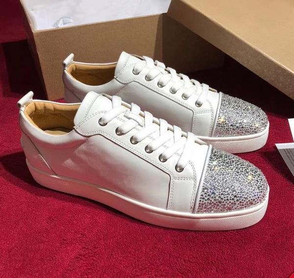 

New fa hion pike neaker red bottom hoe women men trainer black canva lace up red ole dre party de igner hoe c2