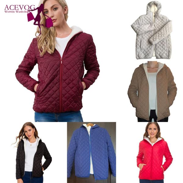 

women casual winter thickening coat hooded warm long sleeve jacket pockets zipper closure solid zipper slim, Black