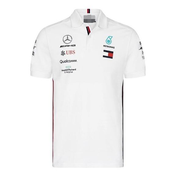 

F1 Mercedes-Benz AMG 2019 рубашка поло с коротким рукавом нагрудная футболка командный костюм гоночный костюм