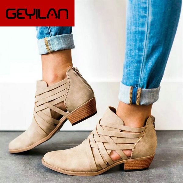 

women shoes short boots ladies autumn shoes ankle solid roman single chaussure femme talon botte drop shipping, Black