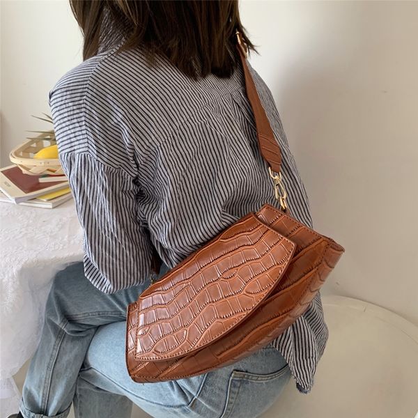 

fashion women messenger bag retro serpentine crossbody bags crocodile shoulder bag female handbags purses handbag ladies
