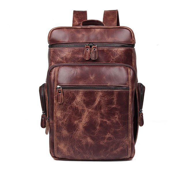 

yilunxi 2020 retro fashionable male bags multi-function wear-resisting virile backpacks comfortable simple man bags boy backpack