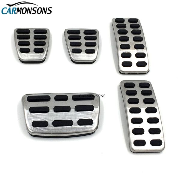 

carmonsons at mt stainless steel gas brake pedal cover for kia rio k2 2012-2017 soul 2013-2016 cerato car styling