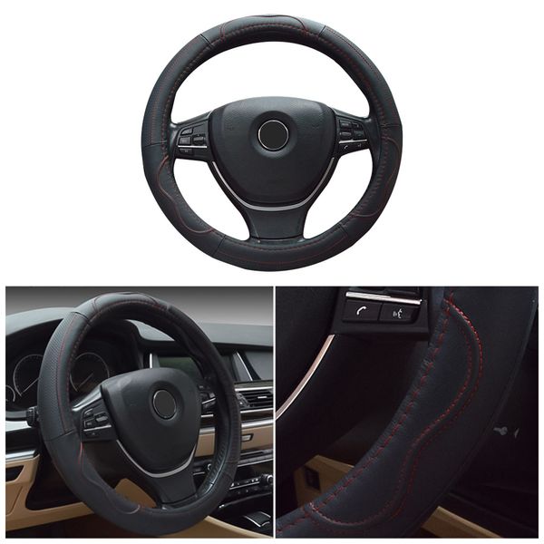 

glcc leather diameter 38cm steering cover auto decoration steering wheel cover auto car interior accessories