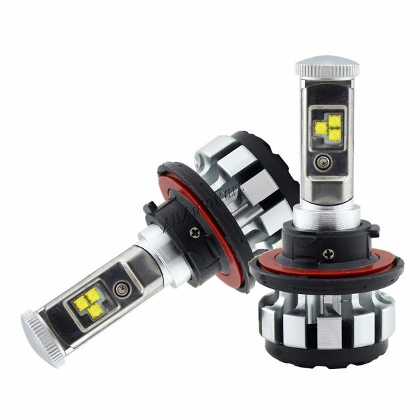 

2 pcs 12v 24v t1s car headlight h4 led h7 h1 h3 h11 h13 9004 9005 9006 9007 s2 80w 8000lm canbus auto headlamp 6000k light bulb