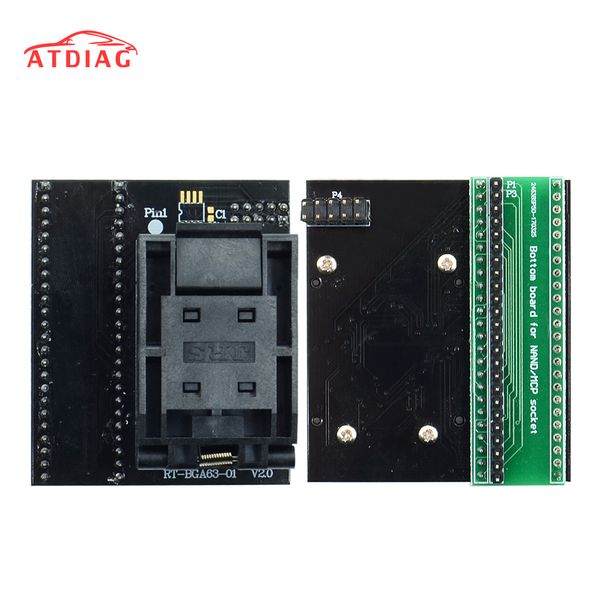

2019 version bga63 adapter for rt809h socket rt-bga63-01 v2.0 0.8mm 9x11 with ing