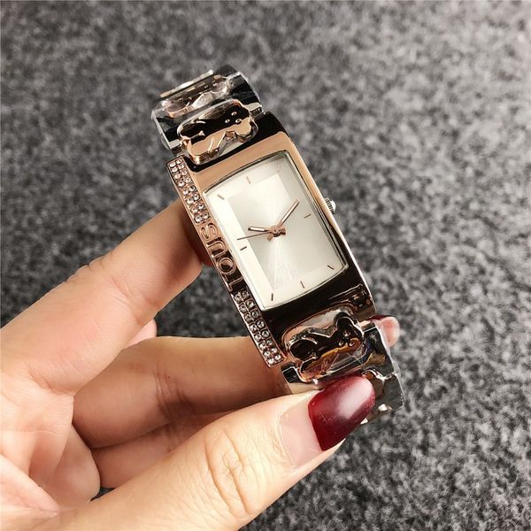 

23mm new fashion luxury ladies watch stainless steel rose gold luxury watch famous ladies brand watch casual quartz watches, Slivery;brown