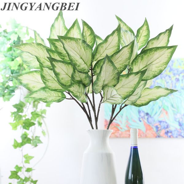 

76cm artificial plants 3d evergreen branches plastic leaf flower arranging diy autumn home wedding party decorationwreat