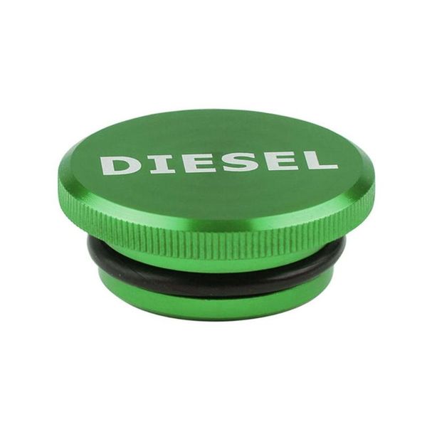 

vodool car magnetic billet aluminum diesel fuel tank cap auto car replacement oil tank cover for dodge 2013-2017 green
