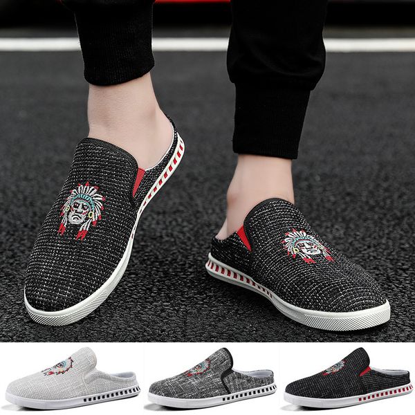 

summer men's loafers fashion slip on breathable casual flats shoes walking shoes