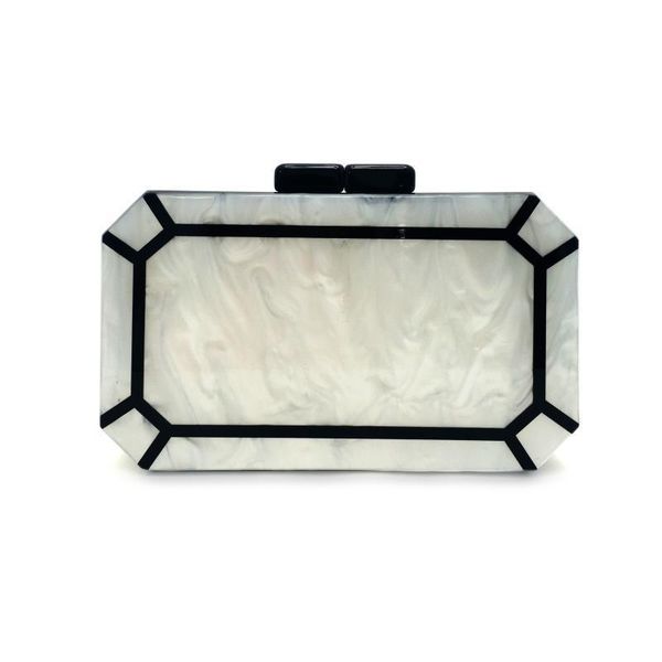 

acrylic evening bag women clutch handbags chain day clutch vintage white mini bag party purse