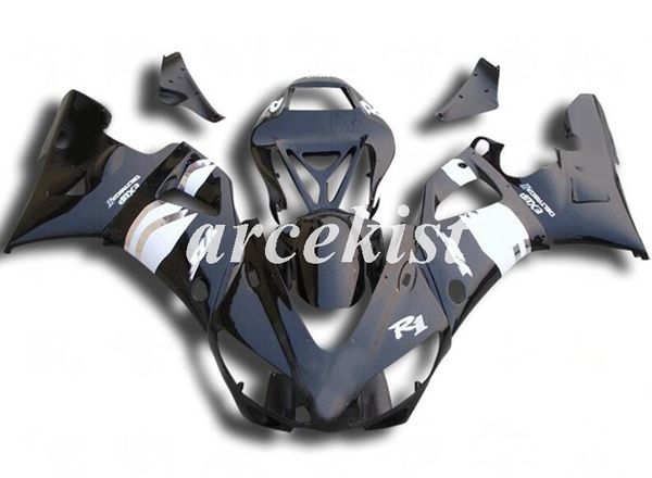 

new abs motorcycle full fairings kits fit for yamaha yzf-r1 1998 1999 98 99 bodywork set black matte