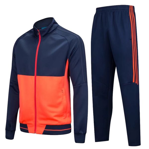 

2018 winter long sleeve sports set men jacket running training skinny pant