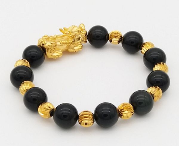 riqueza Pixiu animal pulsera rojo \/ negro