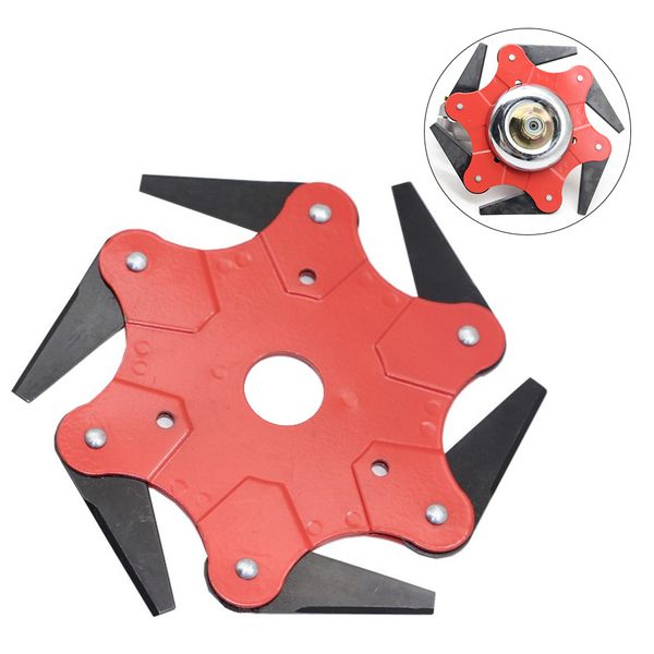 

alloy trimmer head replacement garden professional accessories outdoor cutter grass six blade tools for lawn mower durable