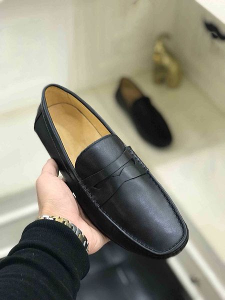 

2020 new european and american sf, high-end quality, elegant and comfortable non-slip wear-resistant outsole men's leather shoe 2467867, Black