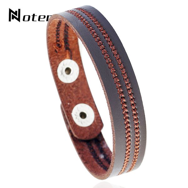 

charm bracelets 2021 arrival men leather bracelet minimalist braided braslets vintage punk braclet for hombre accessories male present, Golden;silver